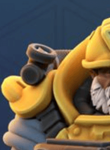 Close-up of a sci-fi warrior with advanced tech gear and funky drilling equipment suitable for Christmas battle.