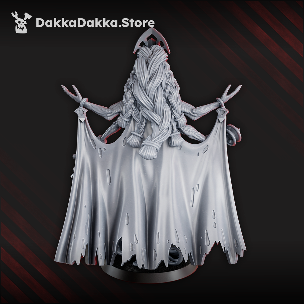 Trench Crusade Style Tet’o Kr’lieh Matriarch abyssal cult leader miniature with tentacles