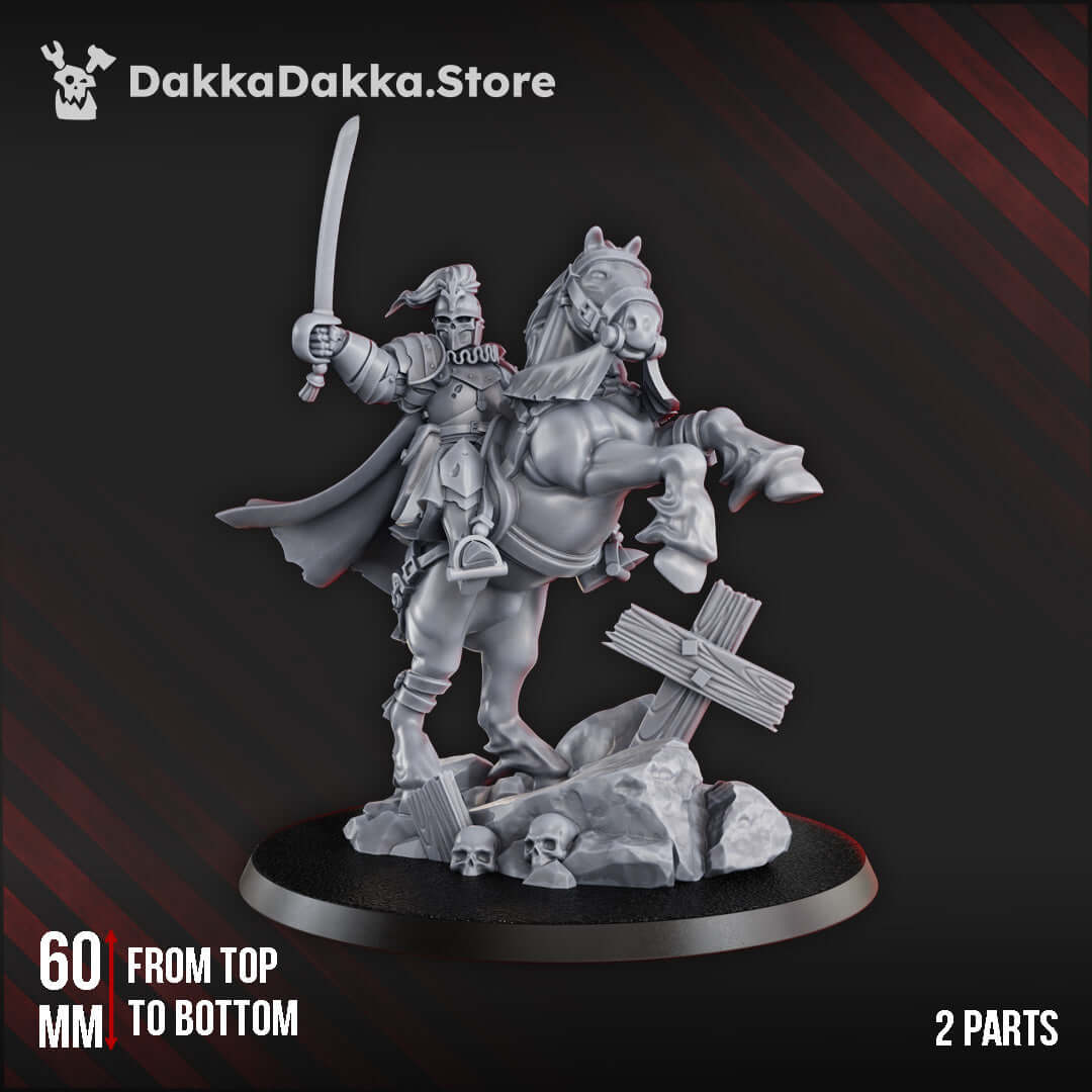 Don Miguel de Espinosa Cortes miniature, 60mm, designed for grimdark wargames with gothic horror themes, high-quality resin.