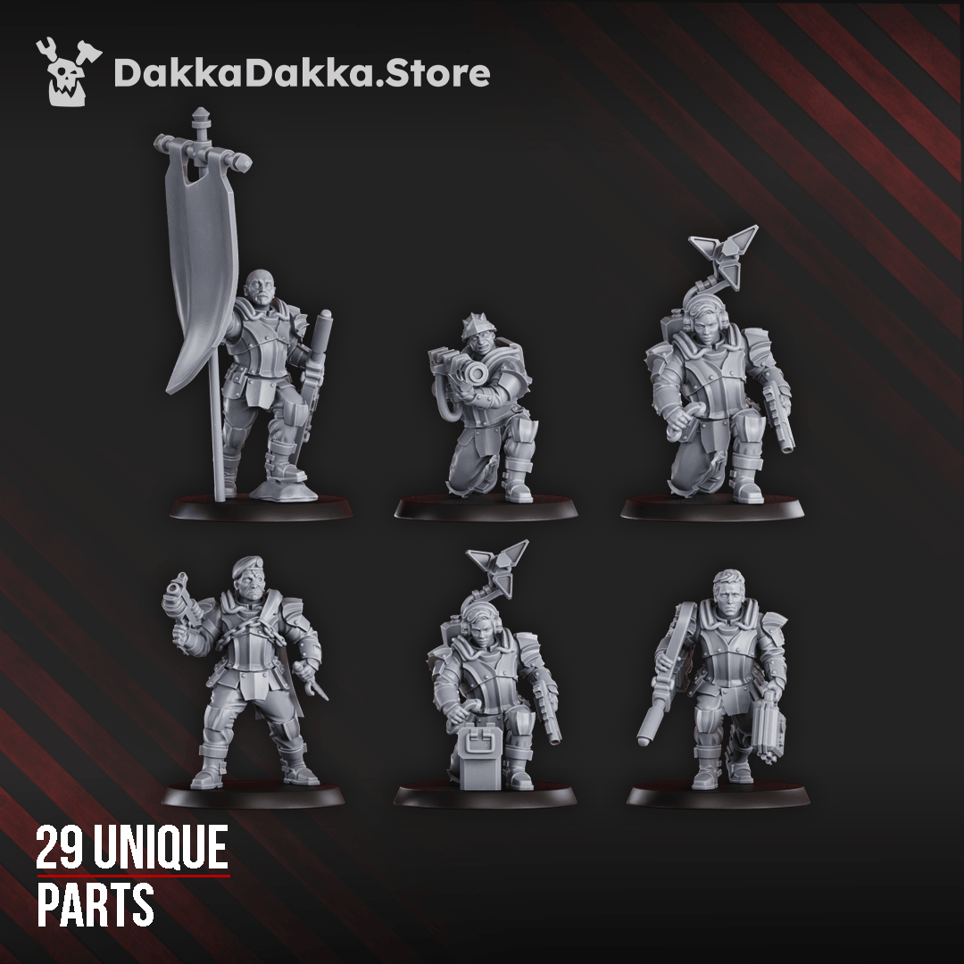 Phaeton Special Forces Masters Squad build kit multi-part sci-fi soldiers