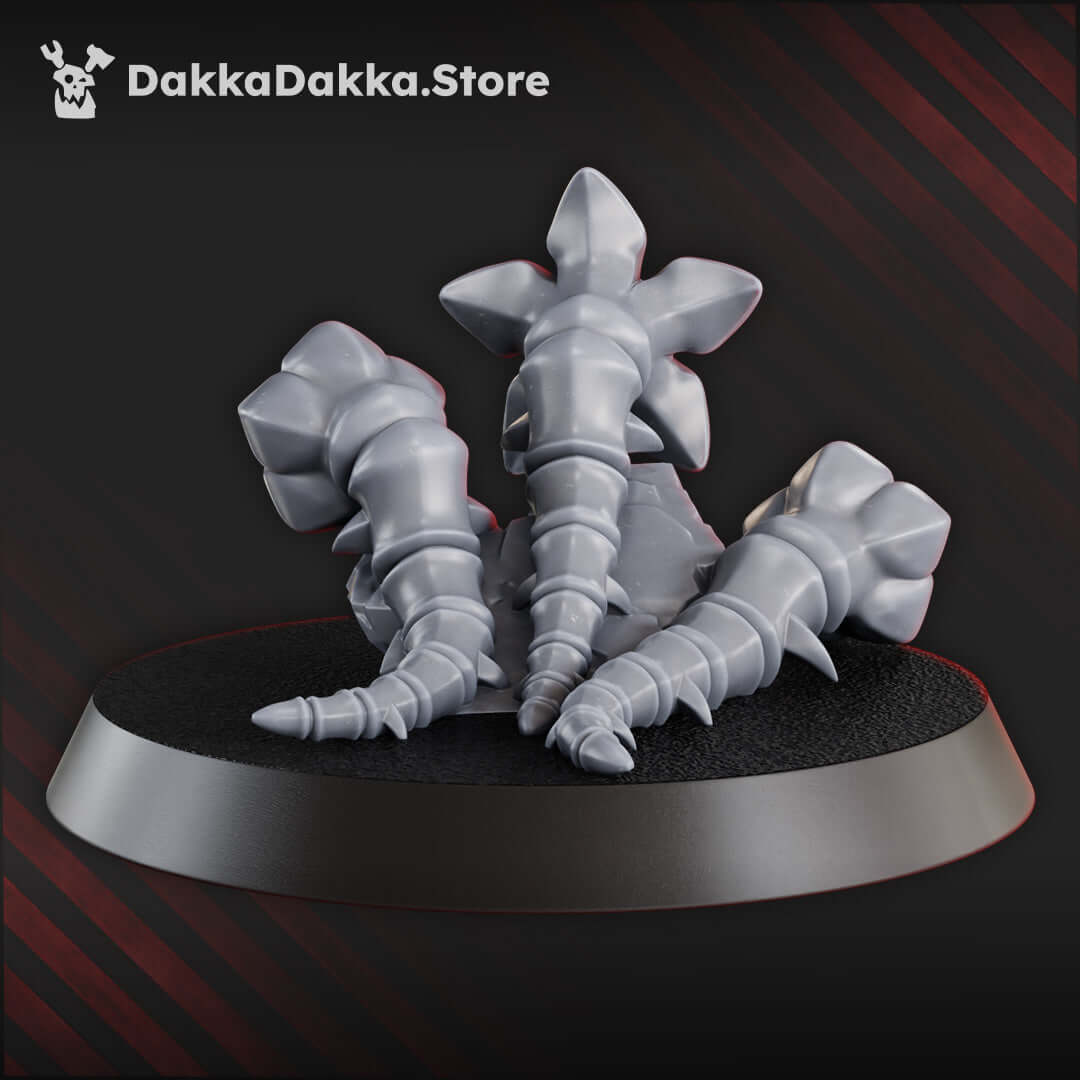 Osedax Swarm miniature model in grey resin for sci-fi wargaming, designed by DakkaDakka.store.