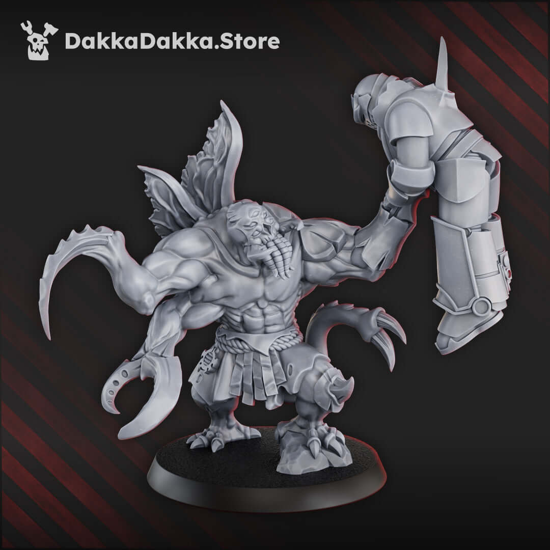 Amalgamants of The Cosmic Harvester miniature model, 32mm scale, designed for sci-fi wargaming, intricate details.