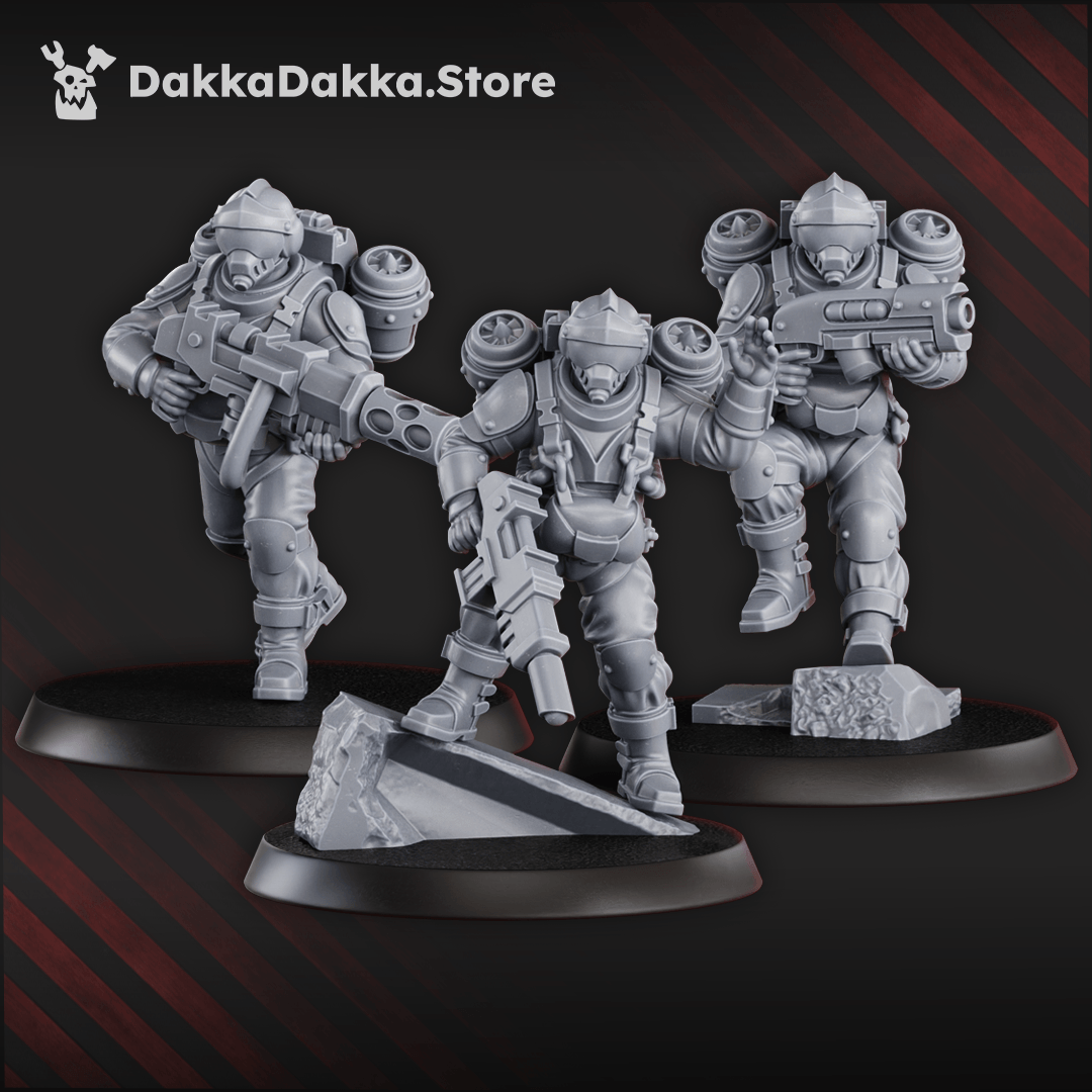 Phaeton Special Forces Unit - elite sci-fi soldiers with heavy weapons