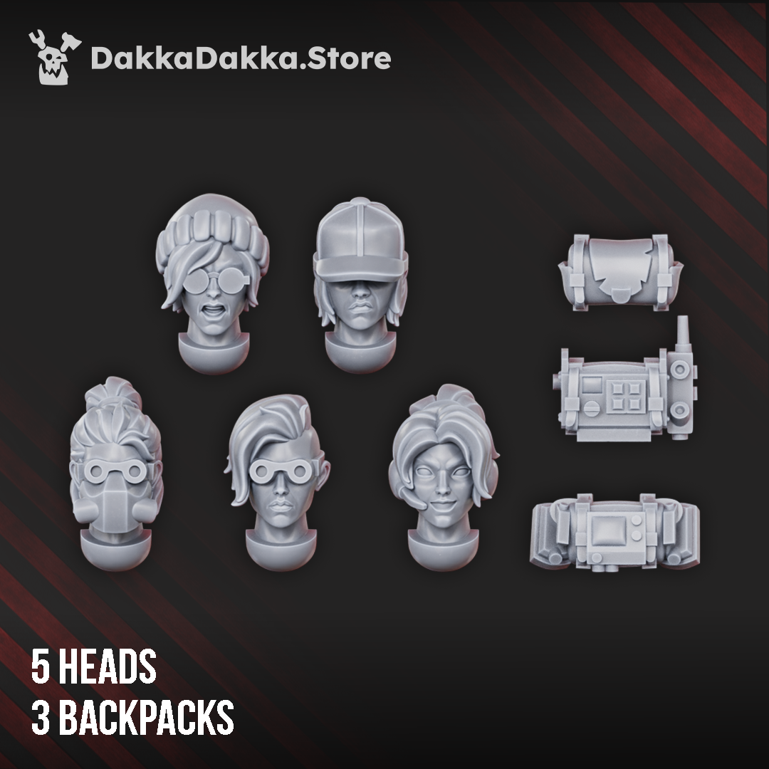 Gang - The Alcal Rats Masters Squad Build Kit with 52 detailed parts including characters and weapons.