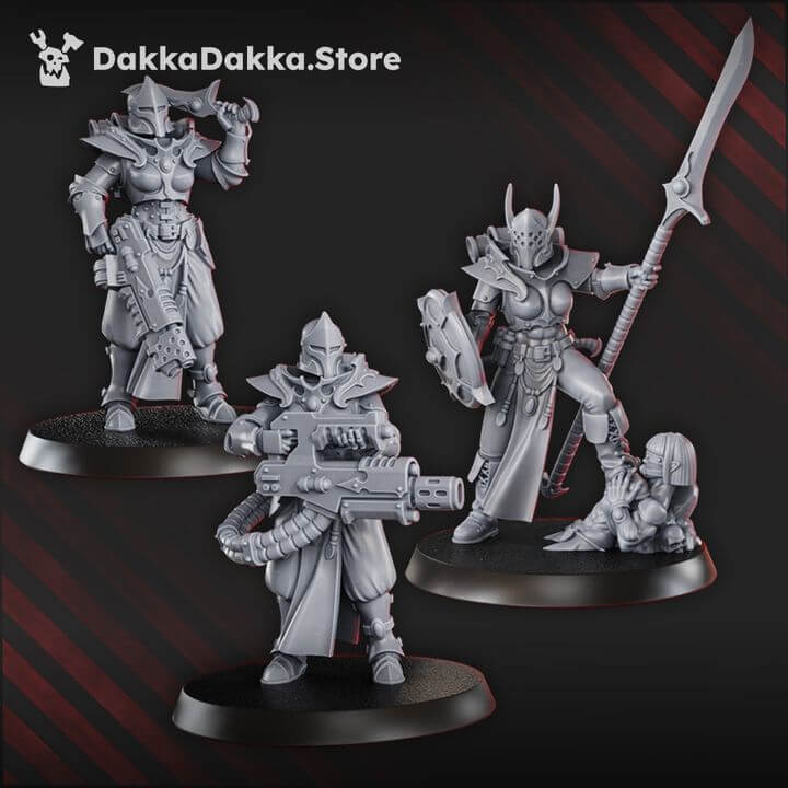 Sci-Fi Chaos Cultist Miniatures - Gomorrah Idolaters Squad