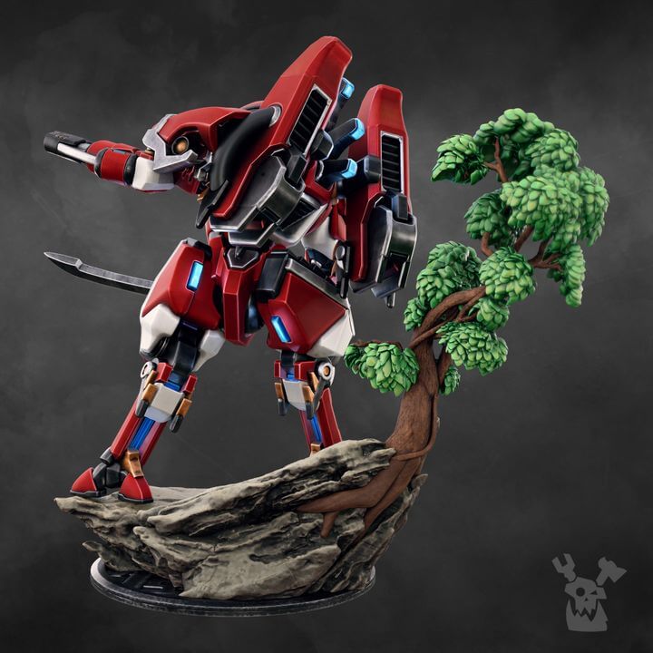 Sci-Fi Battlesuit Commander - Warmaster Keengaze
