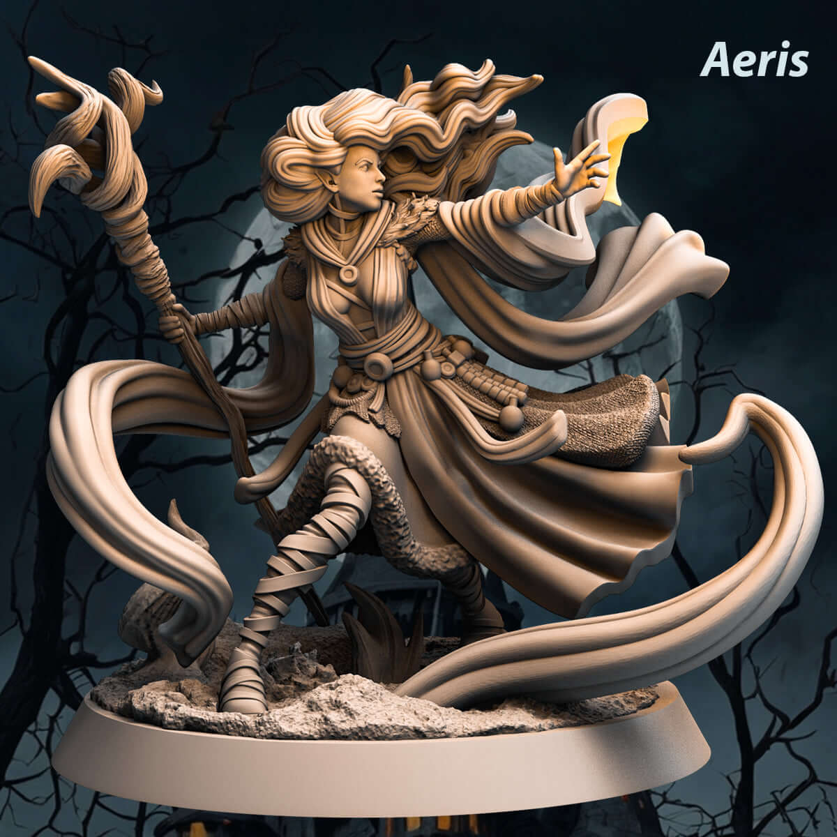 Aeris – 75mm Fantasy Pinup Figurine Resin Model