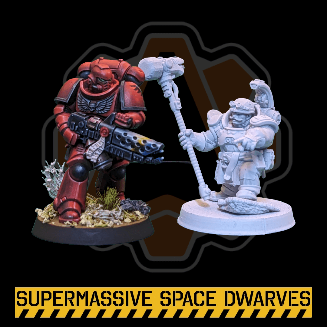 Space Dwarf Elites - Sci-Fi Wargaming Miniatures, 32mm