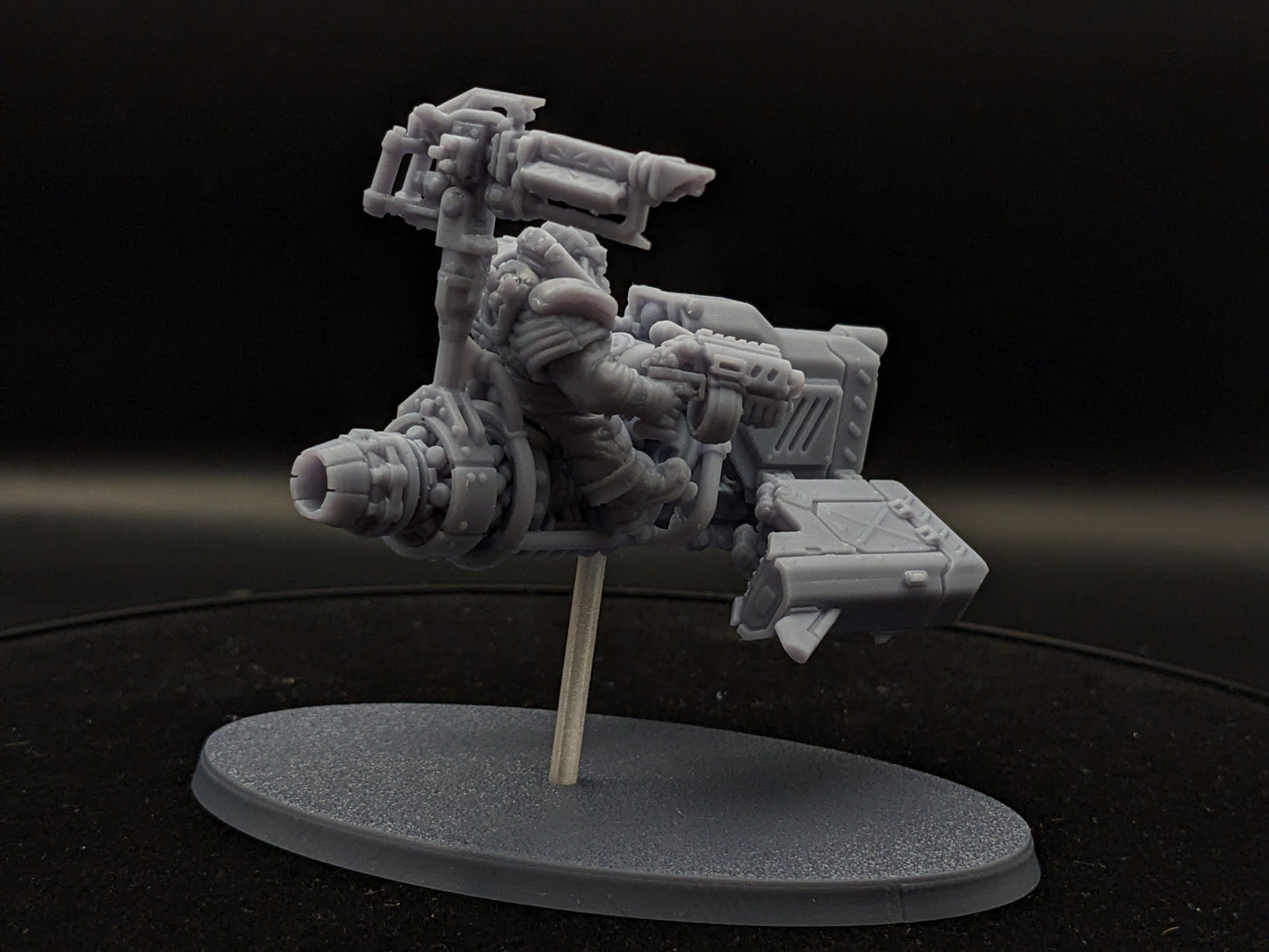 Space Dwarf Trigrav JetBikes - Sci-Fi Wargaming Miniatures, 32mm