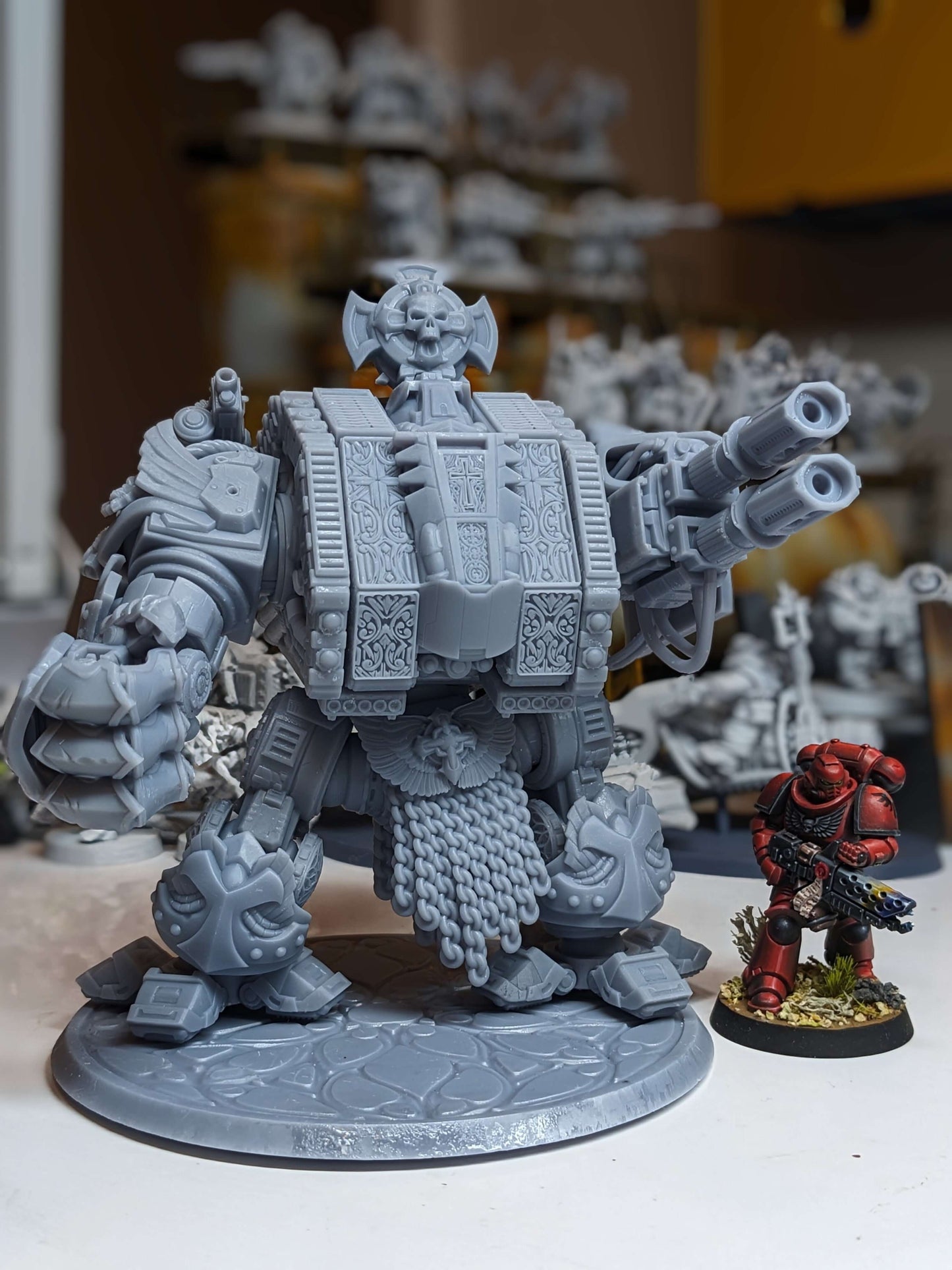 Templar Crusader Dreadnought, Sci-Fi Wargaming Miniatures