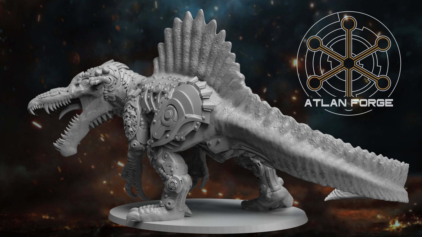 Cybernetic Spinosaurus - Sci-Fi Wargaming Miniature