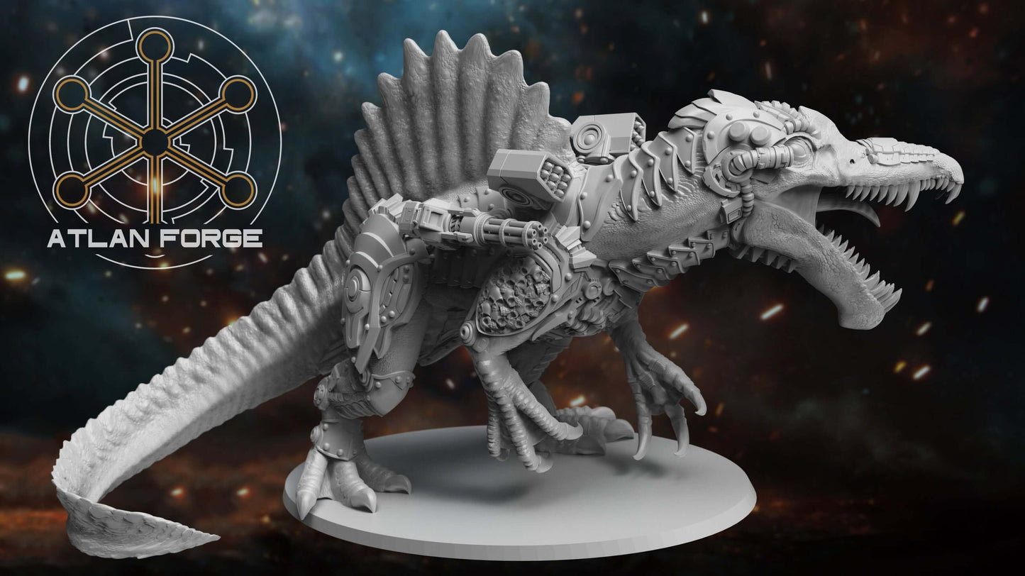 Cybernetic Spinosaurus - Sci-Fi Wargaming Miniature