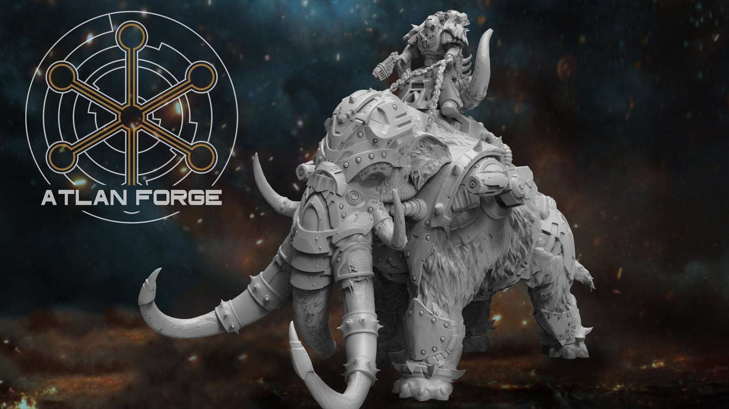 Cybernetic War Mammoth - Sci-Fi Wargaming Miniature