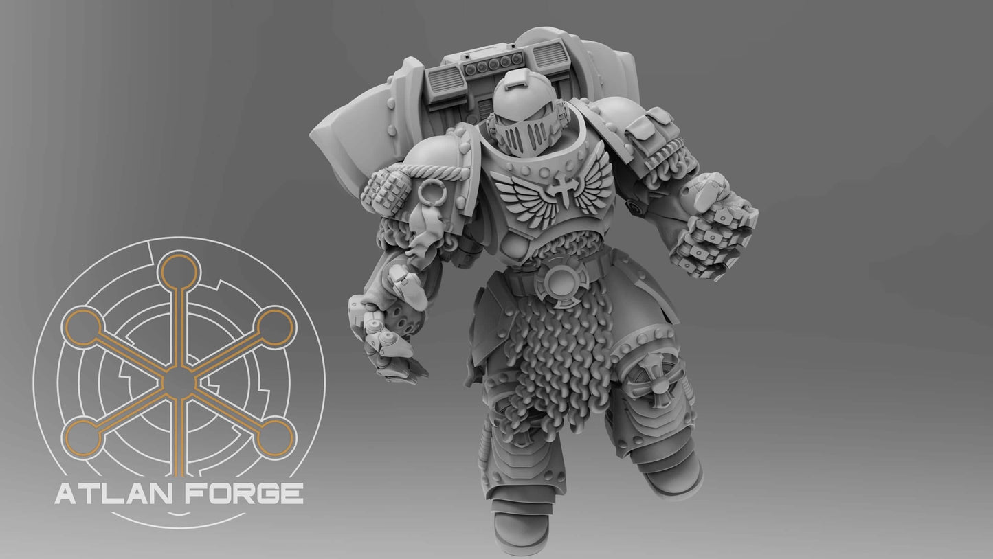 Templar Warhawk Squad - Atlan Forge, Wargaming, Sci Fi Tabletop Wargaming proxy miniatures, 32mm Scale