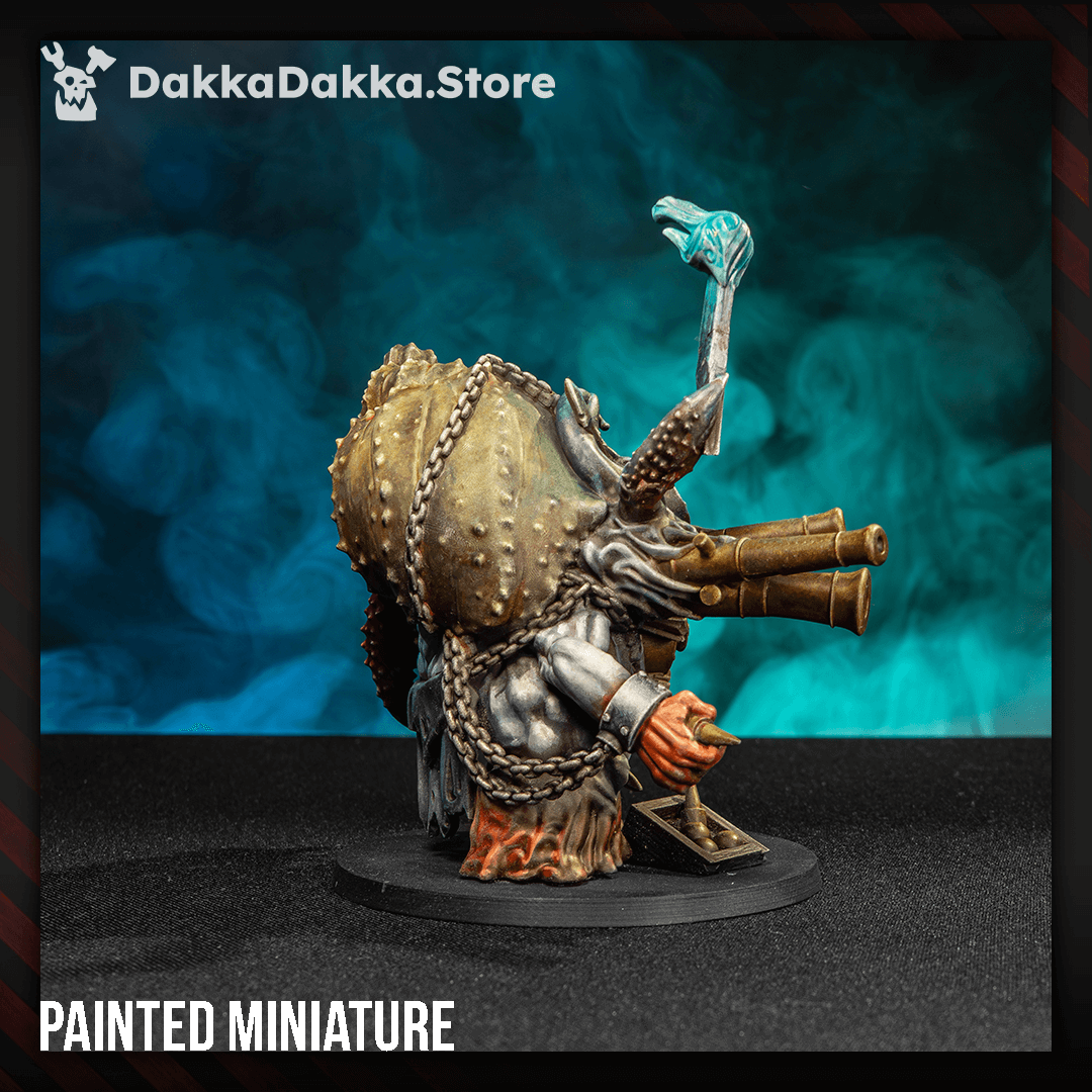 Tet’o Abomination trench crusade style eldritch war monster miniature with heavy weapons