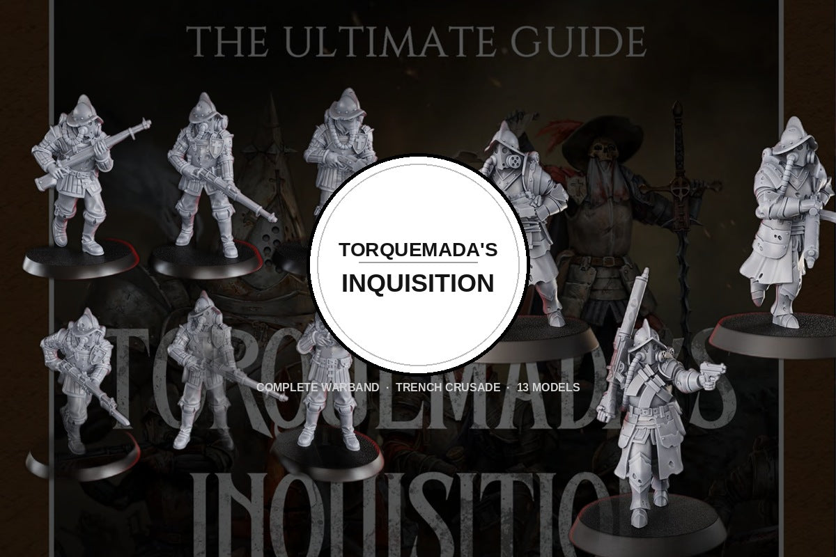 Torquemada's Inquisition complete warband Trench Crusade 13 resin models