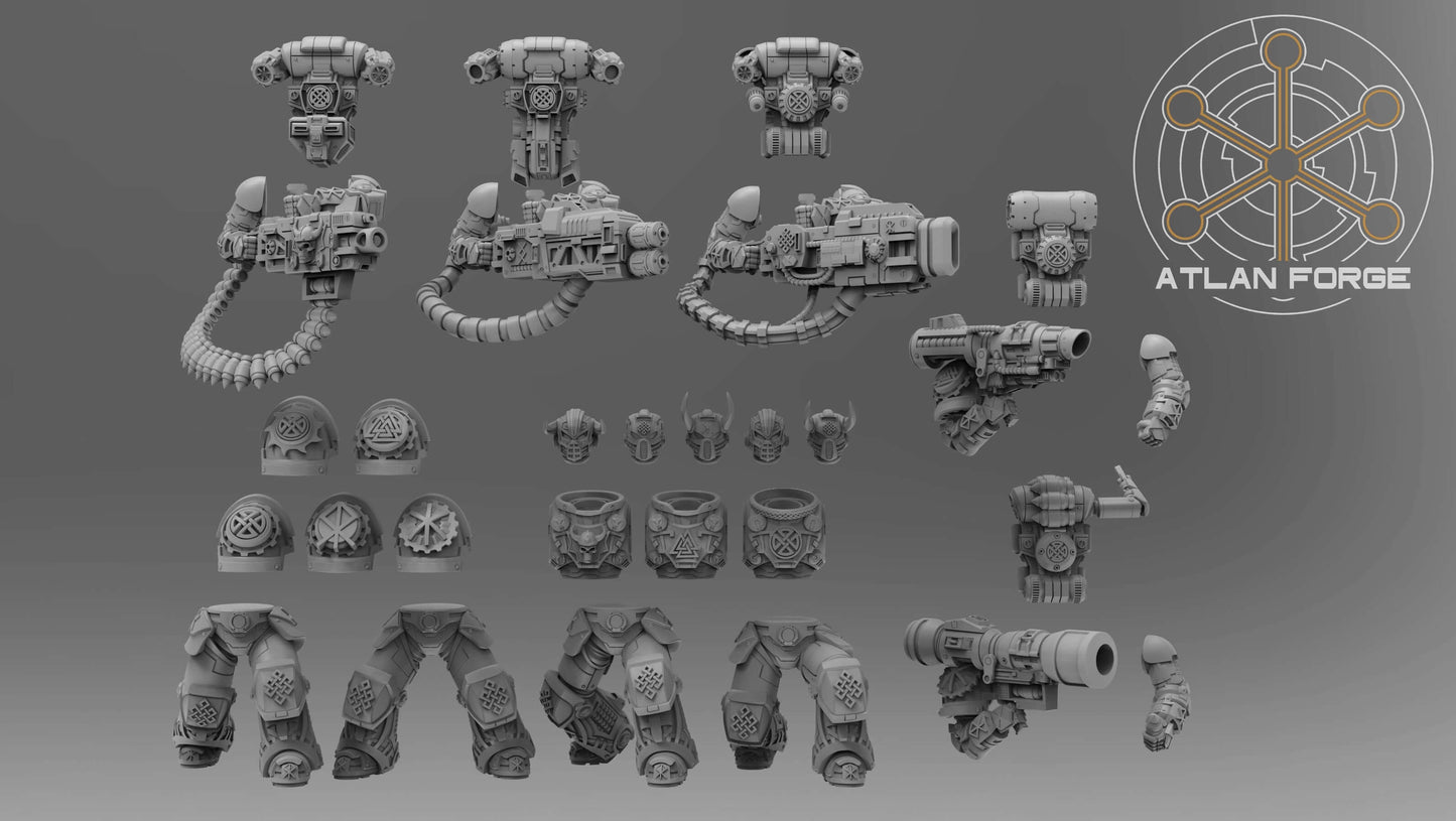 Asgardian Demolishers - Sci-Fi Wargaming Miniatures, 32mm