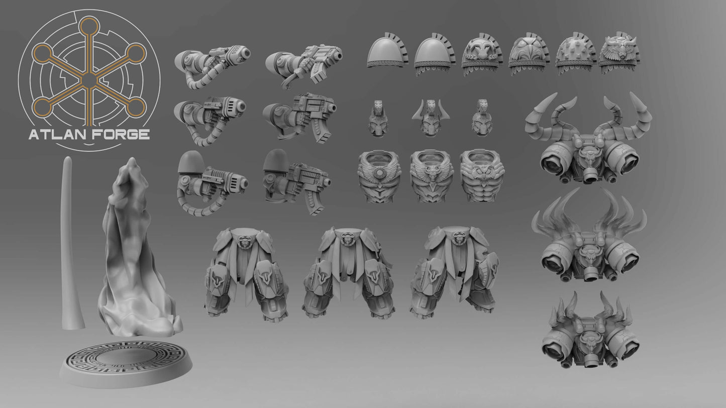 Minoan Aegis Sciritai - Sci-Fi Wargaming Miniatures, 32mm Scale