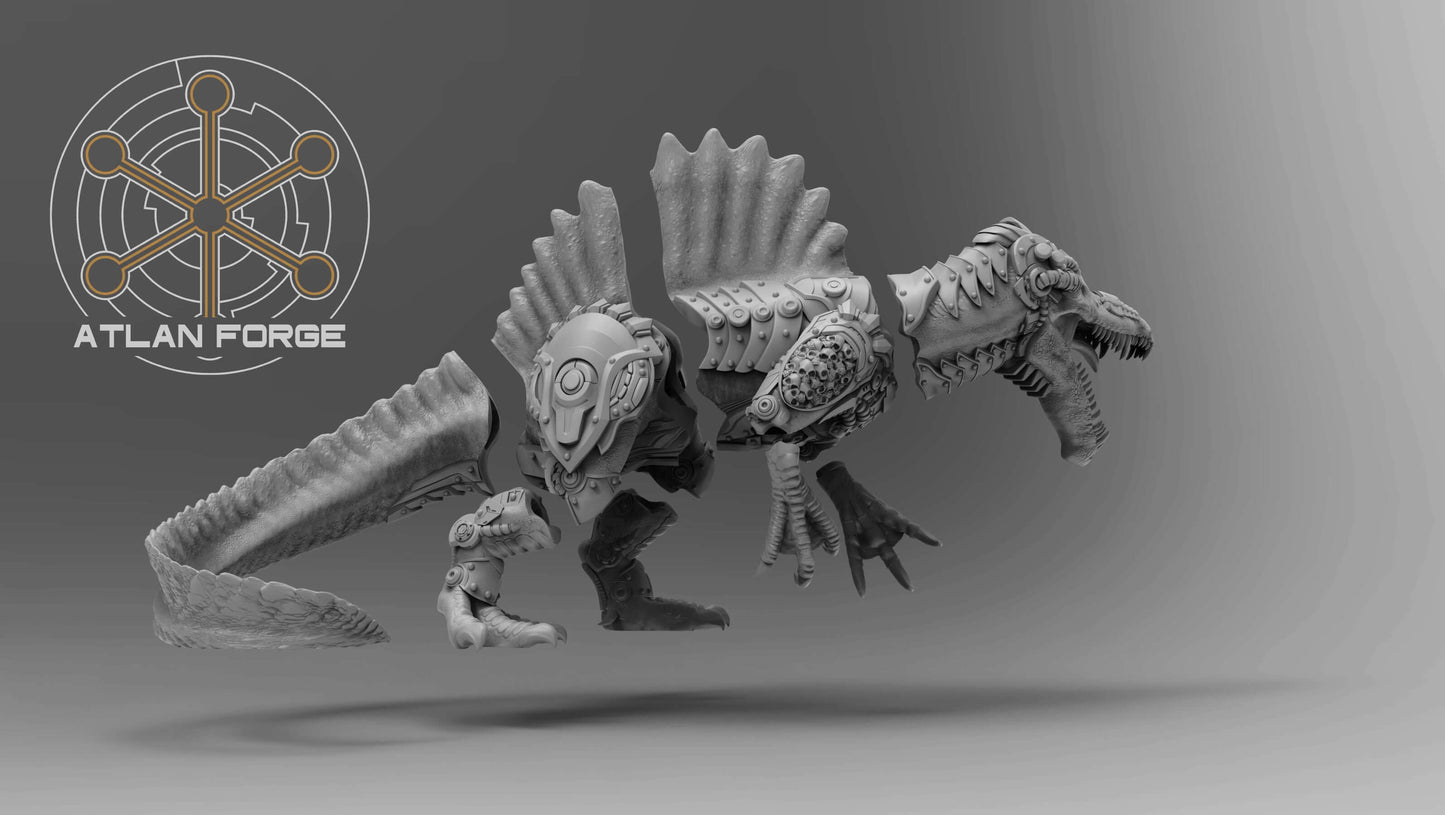 Cybernetic Spinosaurus - Sci-Fi Wargaming Miniature