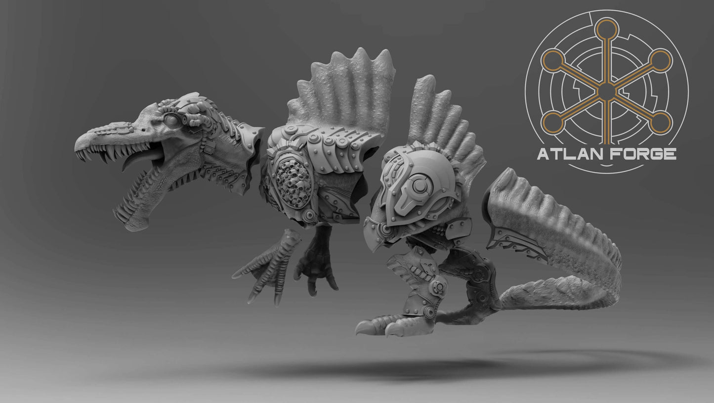 Cybernetic Spinosaurus - Sci-Fi Wargaming Miniature
