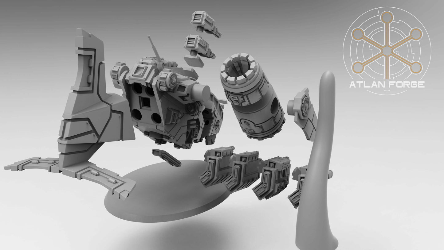 Thunderclaw Gunship – Resin Sci-Fi Dropship Model