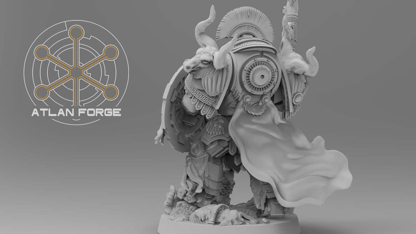 Sci-Fi Warrior Miniature - Minoan Myrmidon Captain