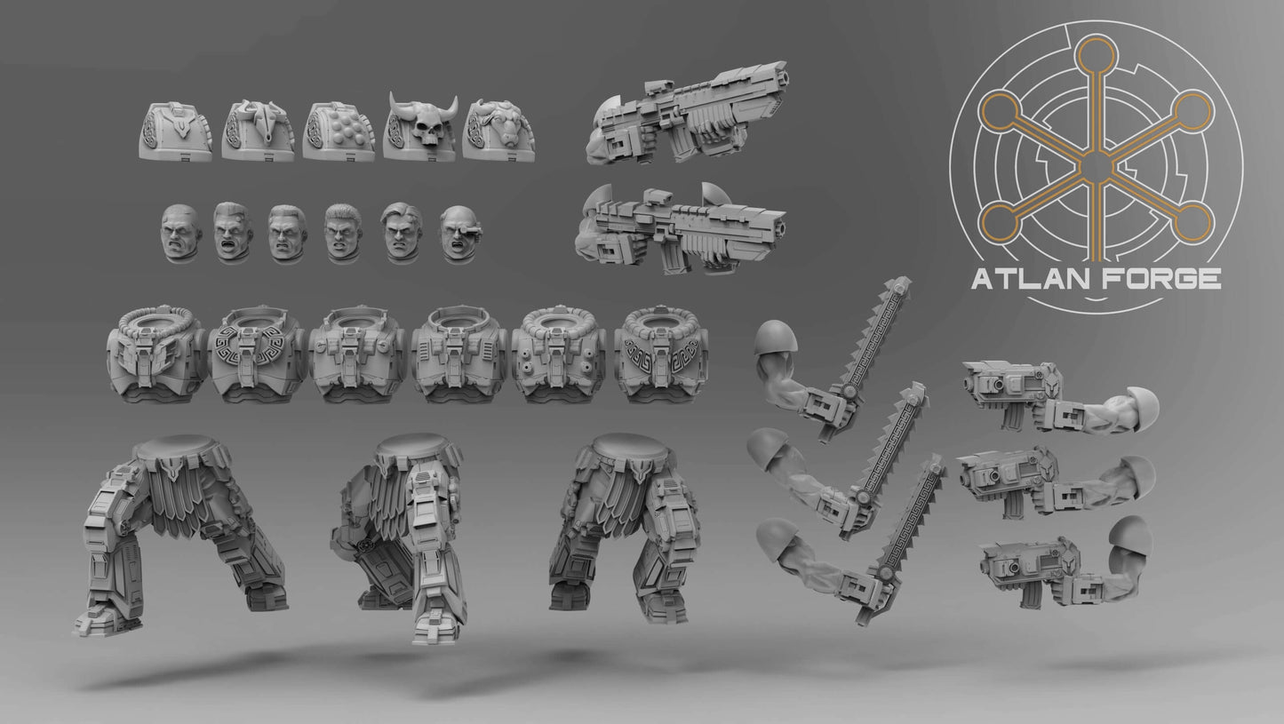 Minoan Initiates - Atlan Forge, Sci-Fi Wargaming Miniatures, 32mm Scale