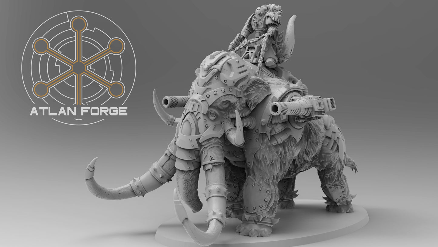 Cybernetic War Mammoth - Sci-Fi Wargaming Miniature