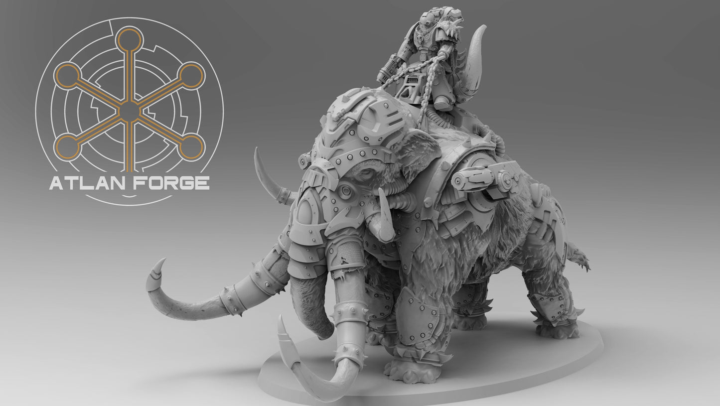 Cybernetic War Mammoth - Sci-Fi Wargaming Miniature