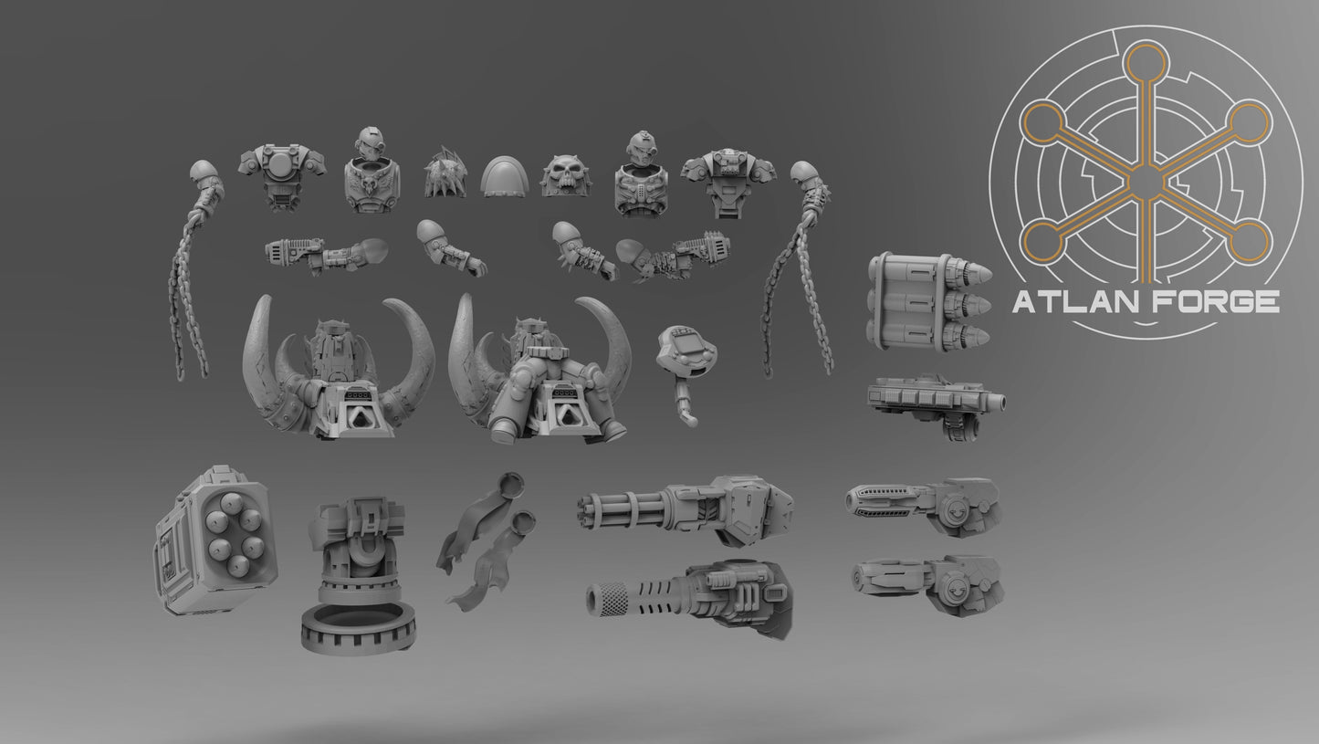 Cybernetic War Mammoth - Sci-Fi Wargaming Miniature