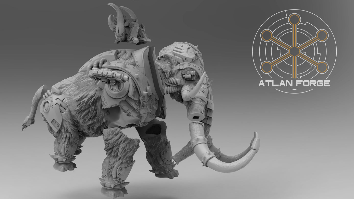 Cybernetic War Mammoth - Sci-Fi Wargaming Miniature