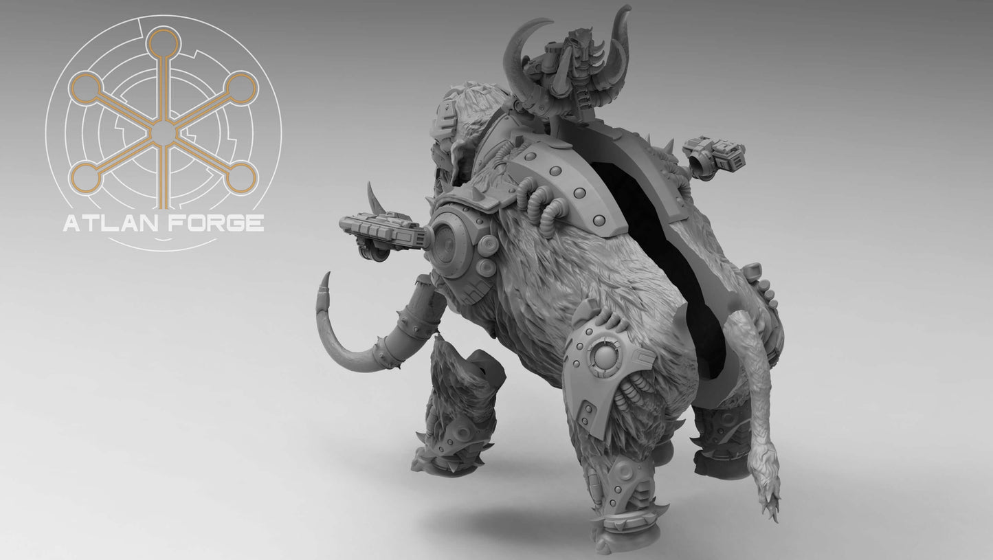 Cybernetic War Mammoth - Sci-Fi Wargaming Miniature