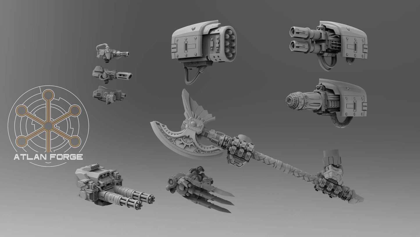 Dreadnought - Angelic Lion Dreadnought, Sci-Fi Wargaming Miniatures, 32mm Scale