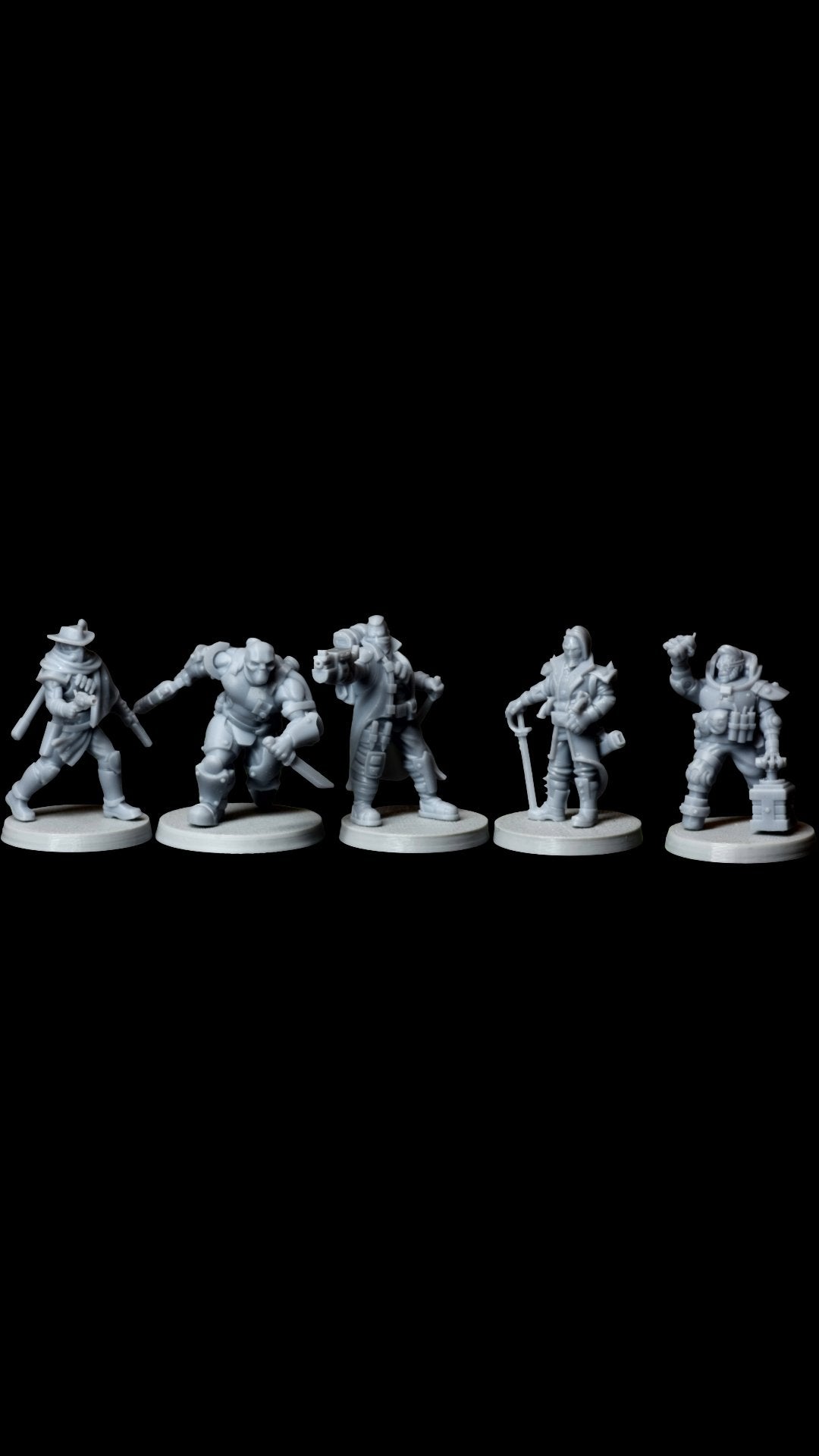 Five Mercs Ready for the Underhive