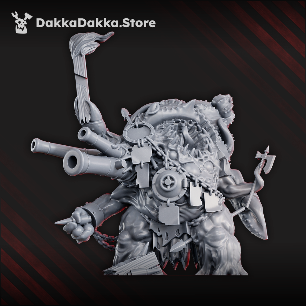 Tet’o Abomination trench crusade style eldritch war monster miniature with heavy weapons