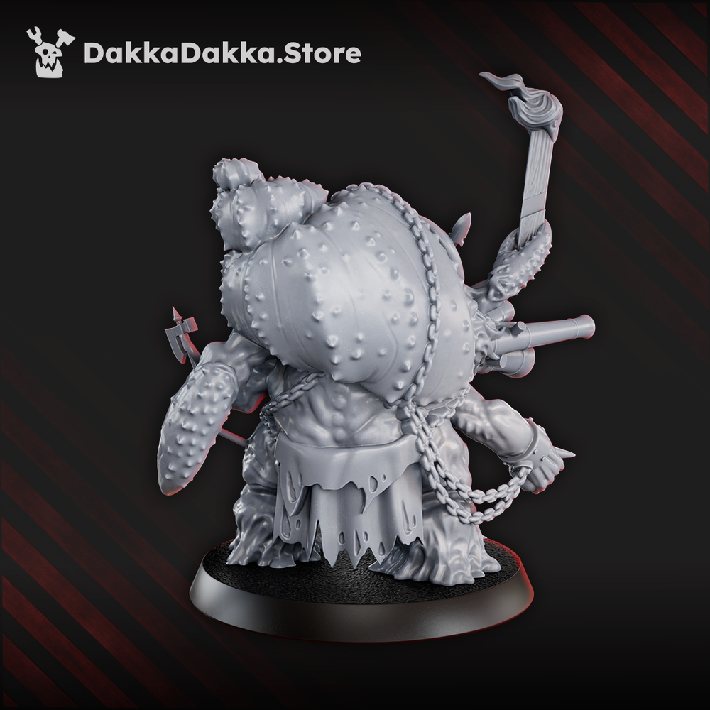 Tet’o Abomination trench crusade style eldritch war monster miniature with heavy weapons
