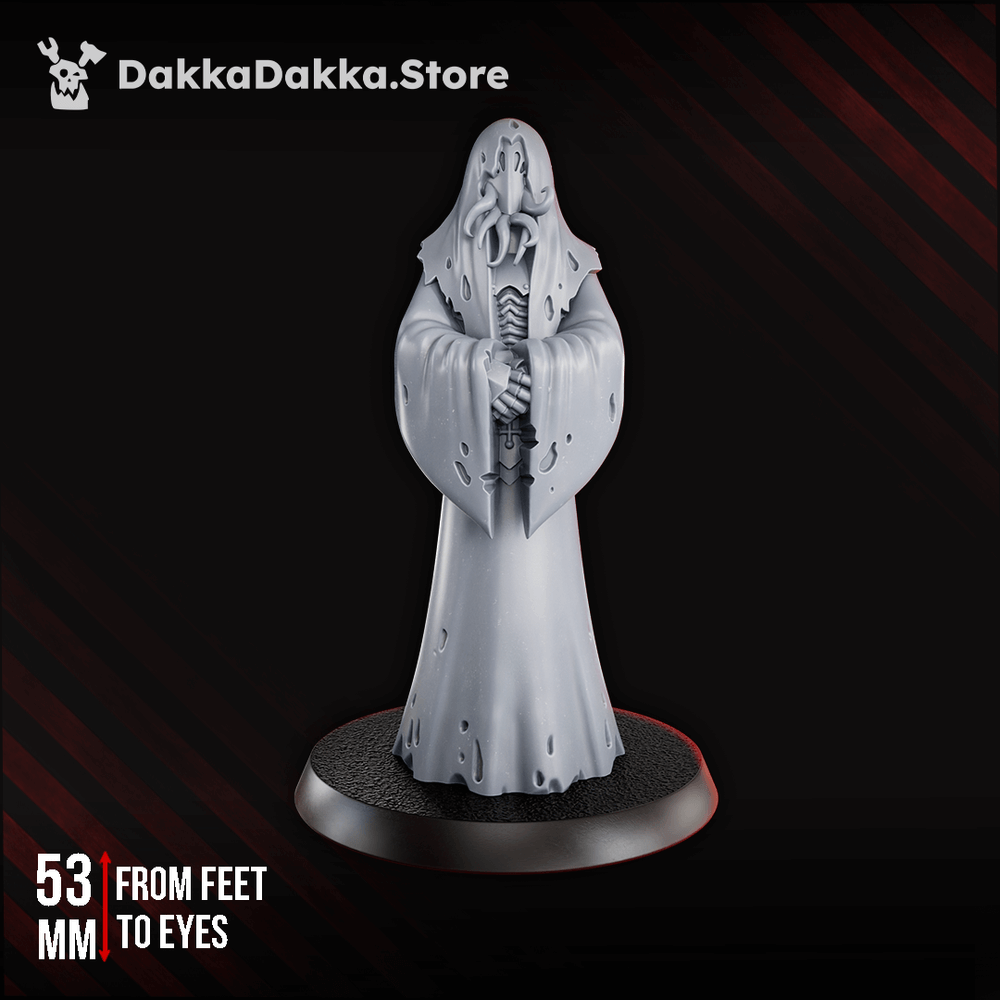 Tet'o Matriarch Servant 53mm Grimdark Resin Miniature included in Disciples of Tet'o Full Set - 32mm Resin