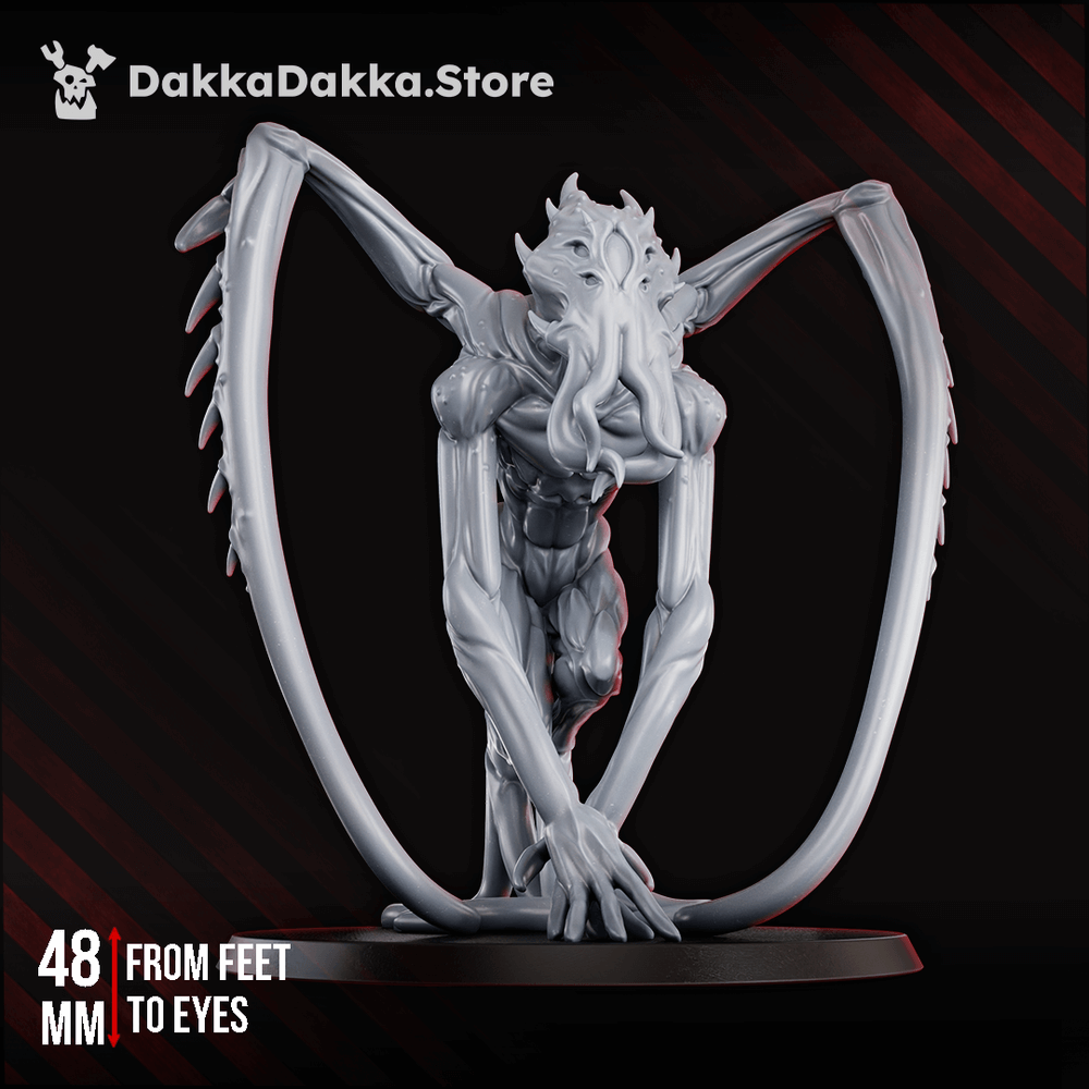 Tet'o Abyss Beast Grimdark Resin Miniature included in Disciples of Tet'o Full Set - 32mm Resin