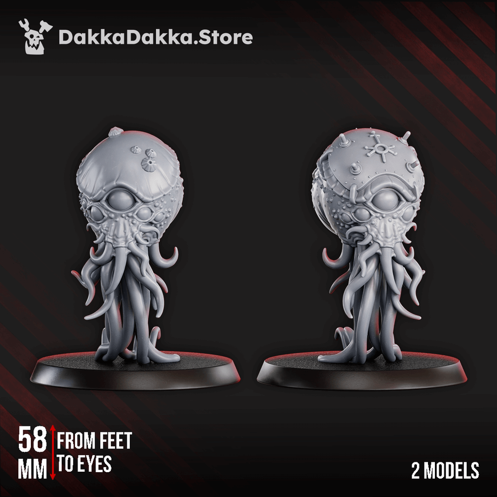 Tet'o Kr'lieh Scouts 58mm Grimdark Resin Miniatures included in Disciples of Tet'o – Coven Set