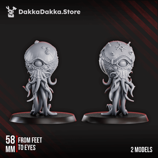 Trench Crusade Style Tet’o Kr’lieh Scouts miniature pair abyssal reconnaissance models