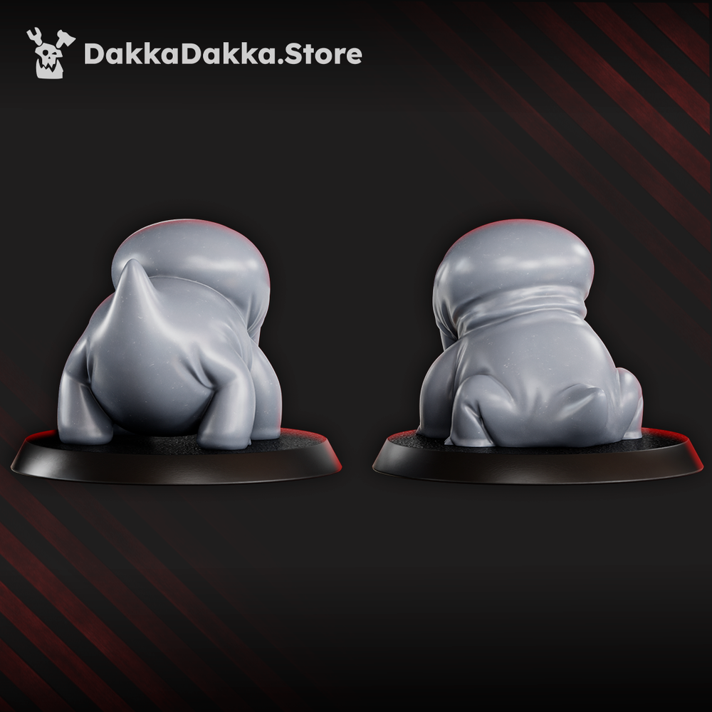 Tet’o Abyss Hound Puppies miniature set, Trench Crusade Style deep-sea horror creatures on round bases