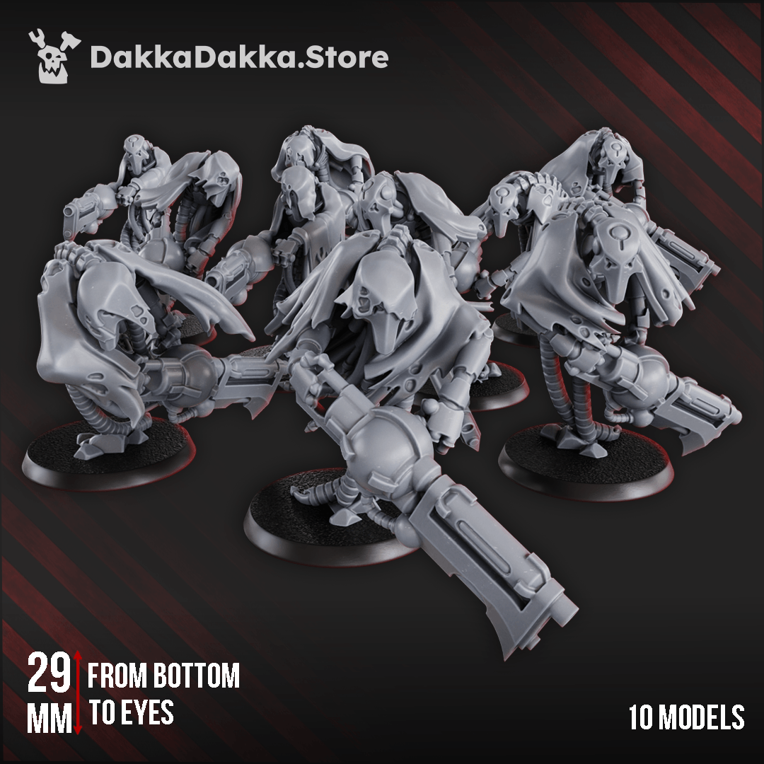 Necrotek Iron Phantoms Squad necrotek ghost constructs resin miniatures