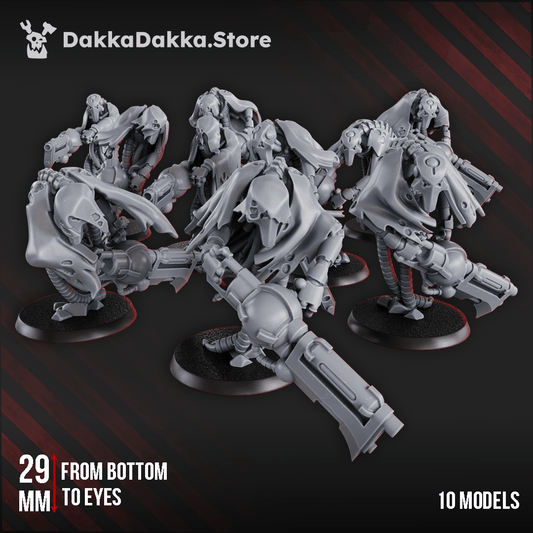 Necrotek Iron Phantoms Squad necrotek ghost constructs resin miniatures