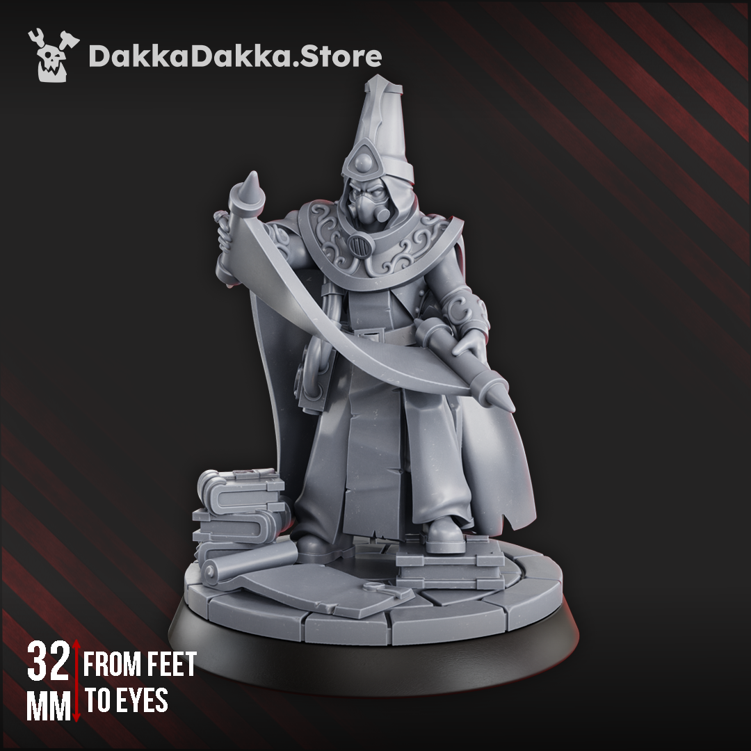 Gothic Sci-Fi Space Elf Warriors – Voidway Oracle Miniature