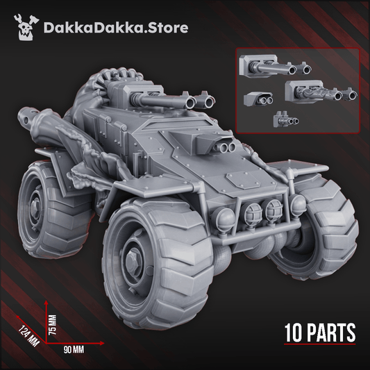 Diseased Contaminated Attack Buggy corrupted resin vehicle with heavy weapon system