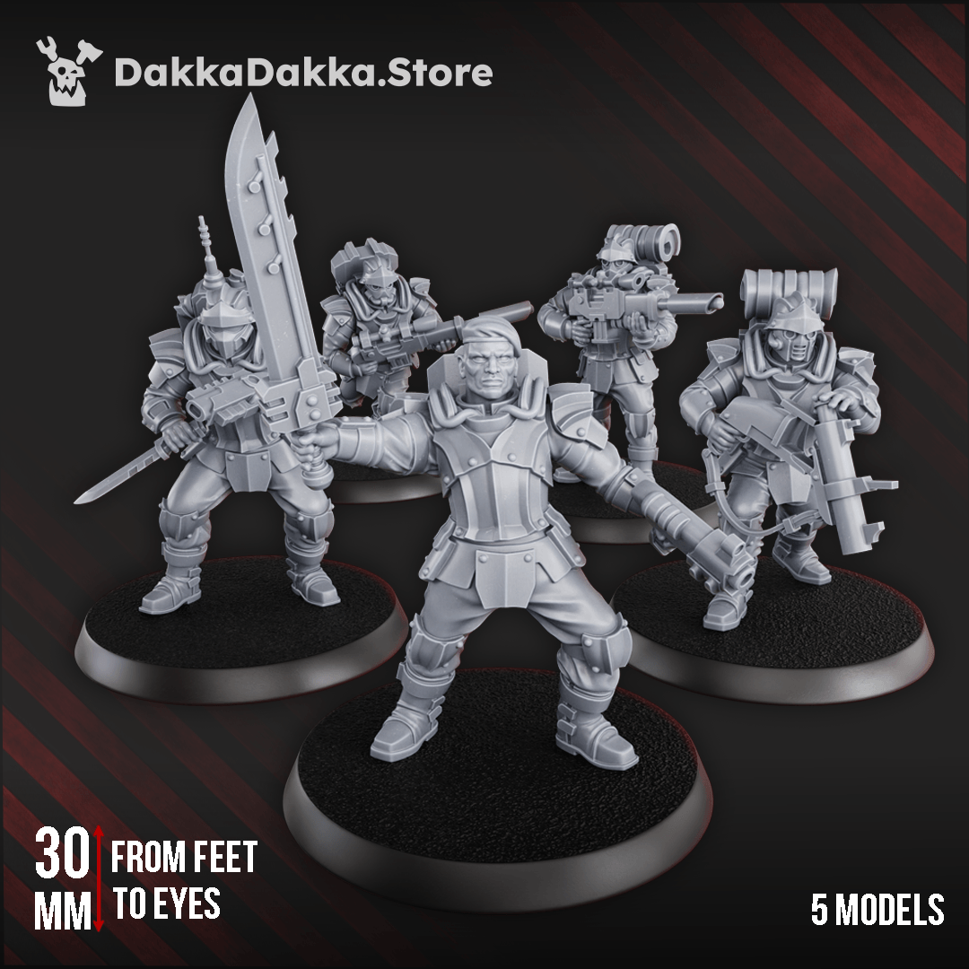 Phaeton Guard Special Forces Build Kit grimdark infantry squad