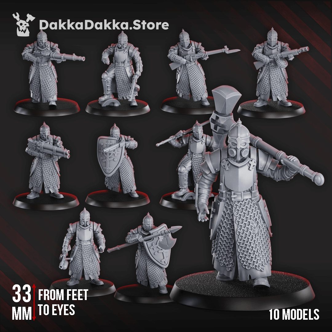 Steel Union Holy Steel Battalion included in Steel Union – Complete Set - 32mm Resin 