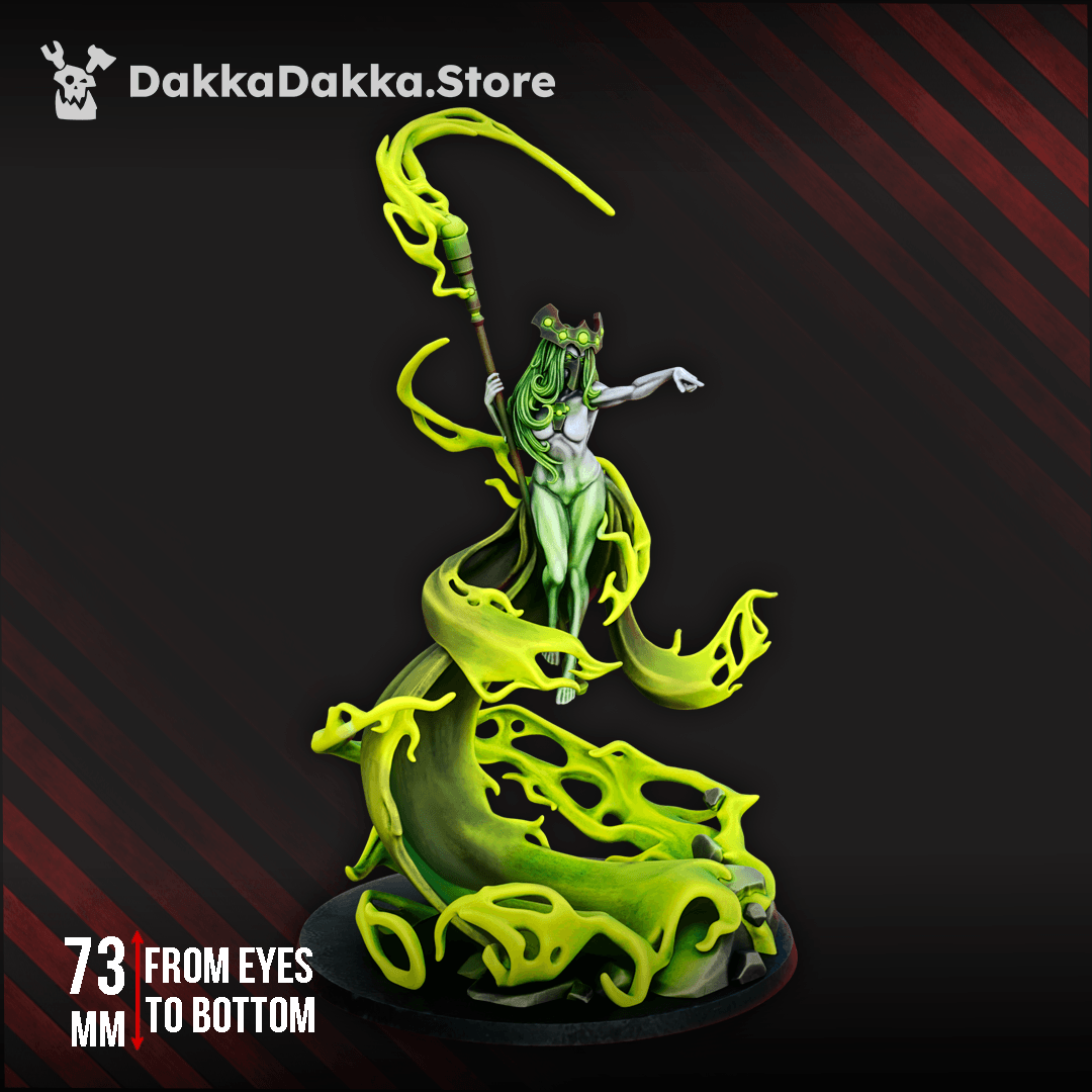 Shard of the Goddess floating energy-wreathed female entity miniature