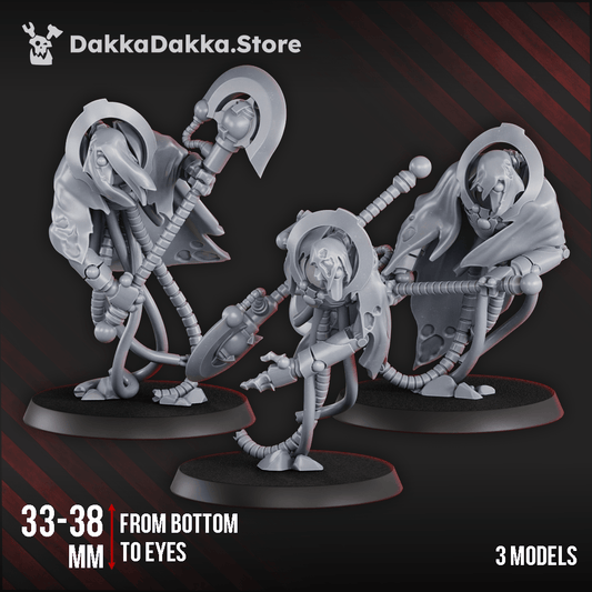 Necrotek Iron Executioners Squad necrotek axe constructs resin miniatures