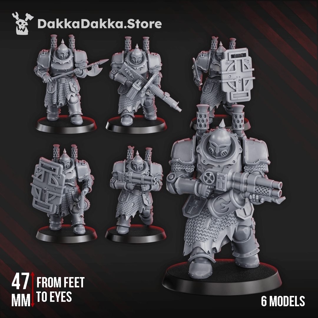 Steel Union Heavy Bogatyrs Set included in Steel Union – Complete Set - 32mm Resin 